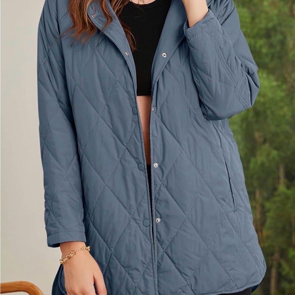 Women's Quilted Jacket in Blue